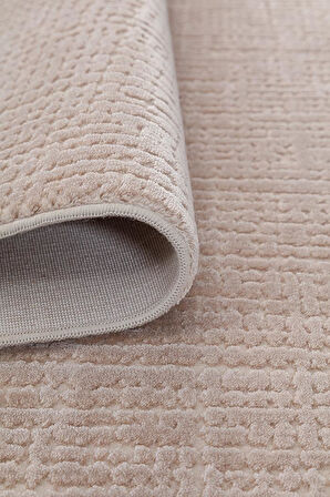 İpek Kişiye Özel Ölçü Kesme Halı Rivenna Lux Koleksiyonu 2451A Vizon