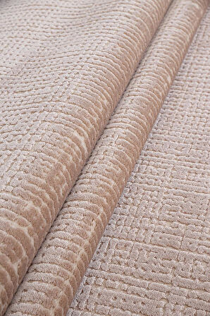 İpek Kişiye Özel Ölçü Kesme Halı Rivenna Lux Koleksiyonu 2451A Vizon