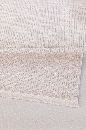 İpek Kişiye Özel Ölçü Kesme Halı Rivenna Lux Koleksiyonu 2451A Vizon