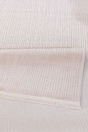 İpek Kişiye Özel Ölçü Kesme Halı Rivenna Lux Koleksiyonu 2451A Vizon