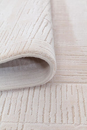 İpek Kişiye Özel Ölçü Kesme Halı Rivenna Lux Koleksiyonu 2452A Bej