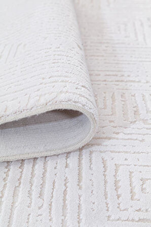 İpek Kişiye Özel Ölçü Kesme Halı Rivenna Lux Koleksiyonu 2455A Bej