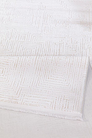 İpek Kişiye Özel Ölçü Kesme Halı Rivenna Lux Koleksiyonu 2455A Bej