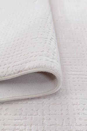 İpek Kişiye Özel Ölçü Kesme Halı Rivenna Lux Koleksiyonu 2460A Krem