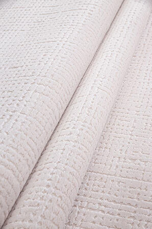 İpek Kişiye Özel Ölçü Kesme Halı Rivenna Lux Koleksiyonu 2460A Krem