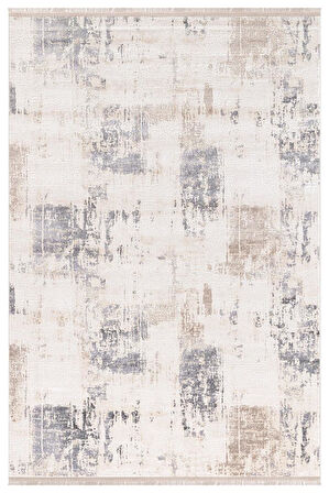 İpek Kişiye Özel Ölçü Kesme Halı Rivenna Lux Koleksiyonu 2461A Krem