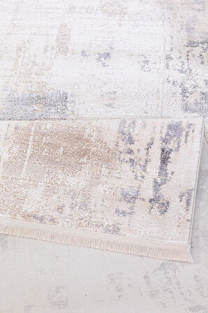 İpek Kişiye Özel Ölçü Kesme Halı Rivenna Lux Koleksiyonu 2461A Krem