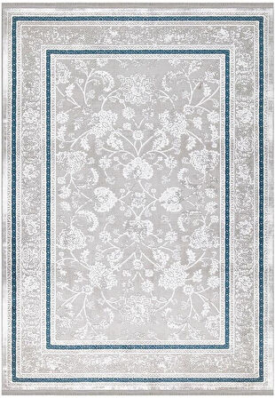 İpek Halı Salon Halısı 200x300 Gaspara 14851 Mavi
