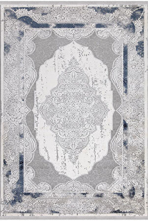 İpek Halı Salon Halısı 200x300 Safarin 7635A Mavi