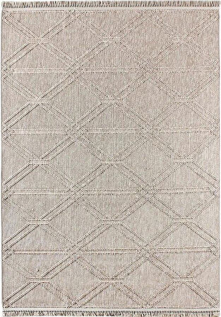 Kreasyon Halı Özel Ölçü Oda Halısı 120x300 Nossa A0137 Bej