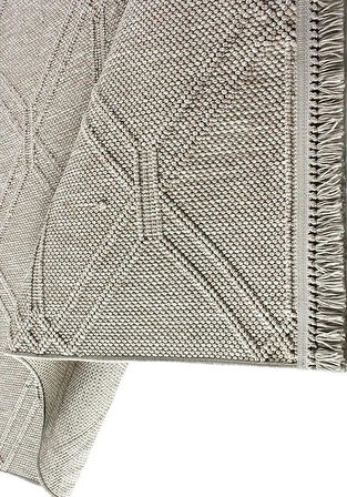Kreasyon Halı Özel Ölçü Oda Halısı 120x300 Nossa A0137 Bej