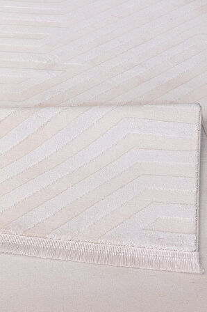 İpek Halı Kişiye Özel Ölçü Yolluk Halısı 100x400 Gaspara 14973 Krem