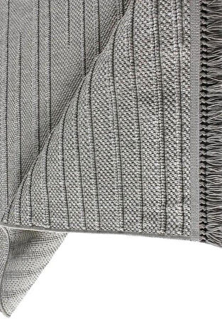 Kreasyon Halı Özel Ölçü Yolluk Halısı 100x600 Nossa A0136 Gri