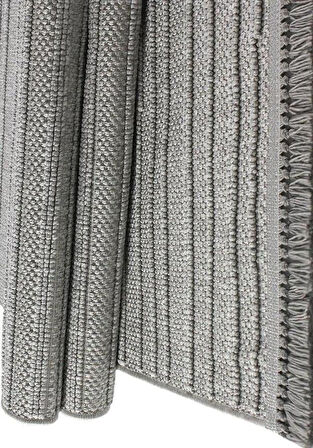 Kreasyon Halı Özel Ölçü Yolluk Halısı 100x600 Nossa A0136 Gri
