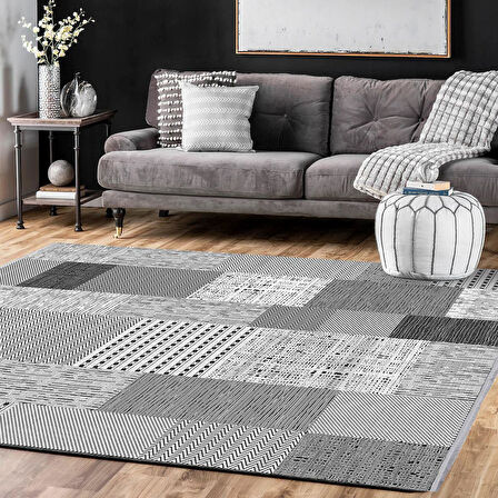 İpek Halı Kişiye Özel Ölçü Yolluk Halısı 100x450 Roxanne 17112 Gri