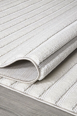 İpek Halı Kişiye Özel Ölçü Yolluk Halısı 80x450 Almond 11401 Beyaz