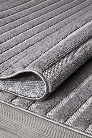 İpek Halı Kişiye Özel Ölçü Yolluk Halısı 100x340 Almond 11402 Gri