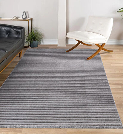 İpek Halı Kişiye Özel Ölçü Yolluk Halısı 80x400 Almond 11402 Gri