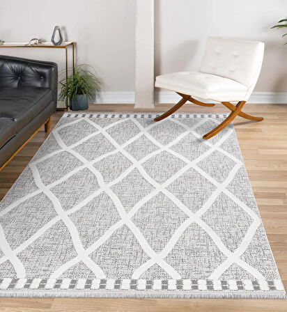 İpek Halı Kişiye Özel Ölçü Yolluk Halısı 80x400 Almond 11405 Gri