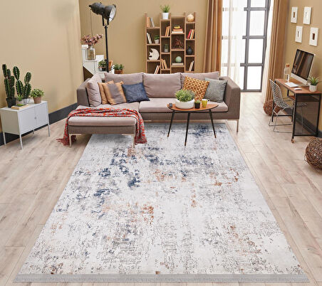 İpek Halı Kişiye Özel Ölçü Yolluk Halısı 100x600 Vales 7815A Gri