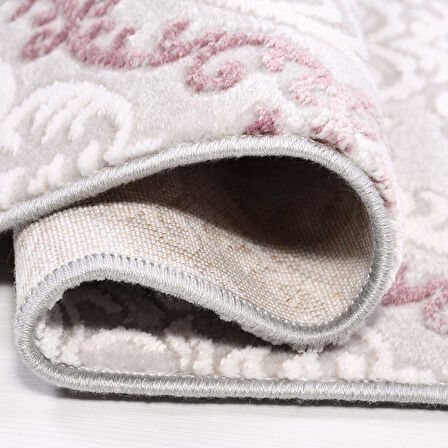 İpek Halı Kişiye Özel Ölçü Yolluk Halısı 100x600 Anisa 15526 Pembe