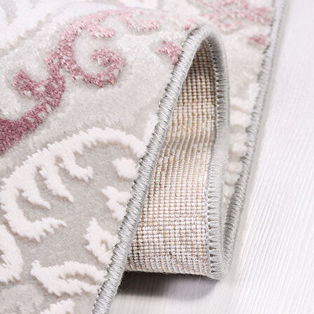 İpek Halı Kişiye Özel Ölçü Yolluk Halısı 100x600 Anisa 15526 Pembe