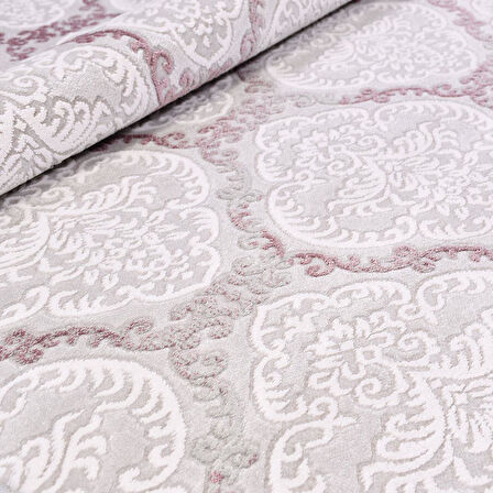 İpek Halı Kişiye Özel Ölçü Yolluk Halısı 100x250 Anisa 15526 Pembe