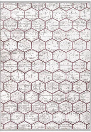 İpek Halı Kişiye Özel Ölçü Yolluk Halısı 100x400 Anisa 15534 Pembe