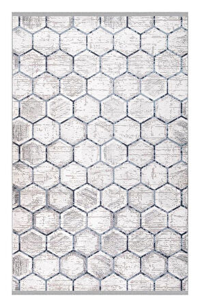 İpek Halı Kişiye Özel Ölçü Yolluk Halısı 80x600 Anisa 15958 Mavi