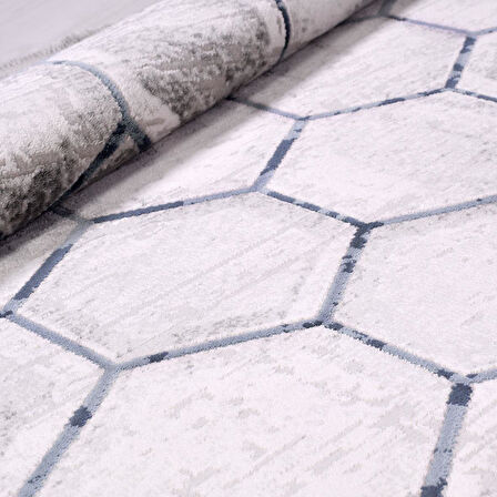 İpek Halı Kişiye Özel Ölçü Yolluk Halısı 80x600 Anisa 15958 Mavi