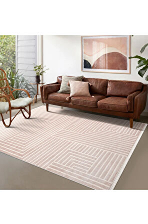 Kreasyon Halı Özel Ölçü Oda Halısı 150x350 Cunda CN016 Bej