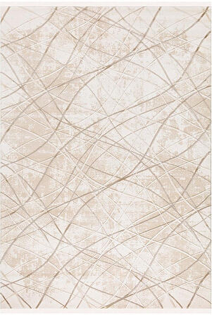 İpek Halı Özel Ölçü Oda Halısı 120x350 Sardes 6111A Krem