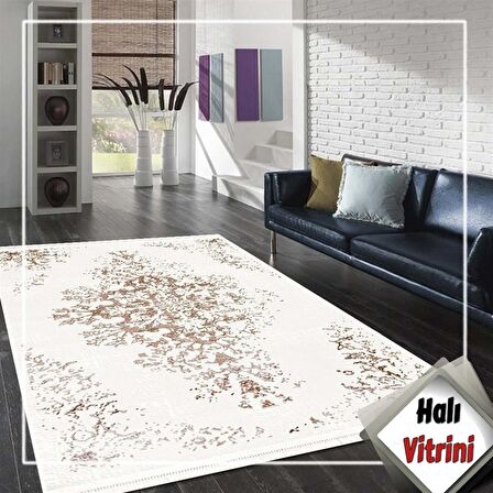 Dinarsu Oval Halısı Klasik 80x150 Gold GD006 660 Krem