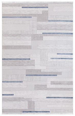 İpek Halı Özel Ölçü Oda Halısı 120x300 Safarin 7654A Mavi