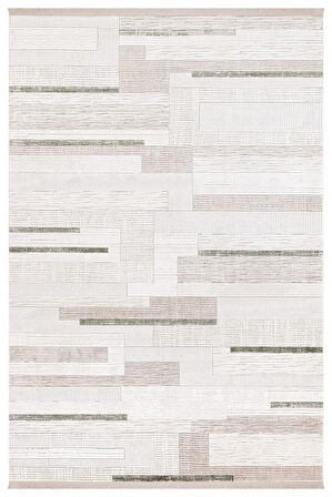 İpek Halı Özel Ölçü Oda Halısı 120x300 Safarin 7740A Krem