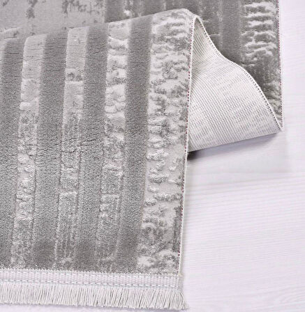 İpek Halı Özel Ölçü Oda Halısı 120x250 Sardes 6616A Gri