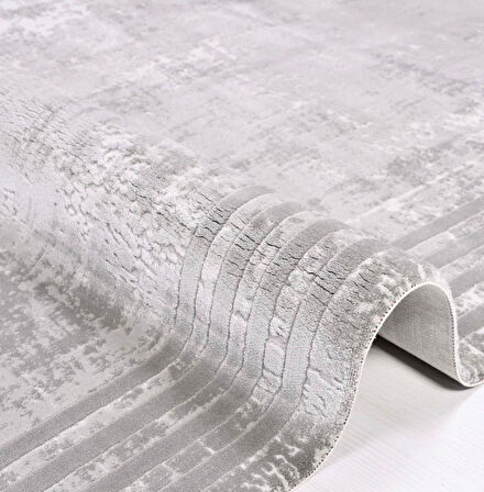 İpek Halı Özel Ölçü Oda Halısı 120x250 Sardes 6616A Gri