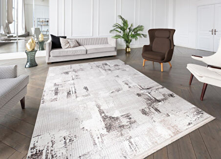 İpek Halı Özel Ölçü Oda Halısı 120x550 Gordion 16102 Gri
