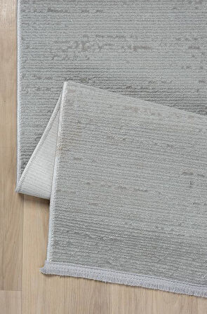 Kreasyon Halı Kişiye Özel Ölçü Yolluk Halısı 80x250 Kadifem KD008 Gri