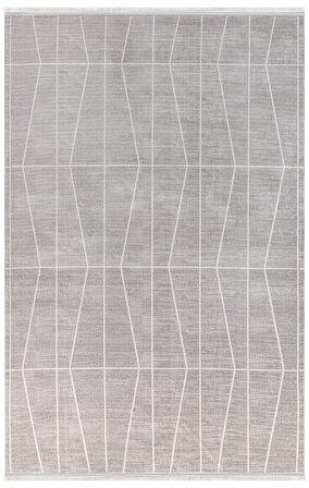 İpek Halı Özel Ölçü Oda Halısı 120x600 Sihir 17419 Gri