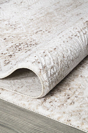 İpek Halı Kişiye Özel Ölçü Oda Halısı 150x600 Filiya 11300 Krem