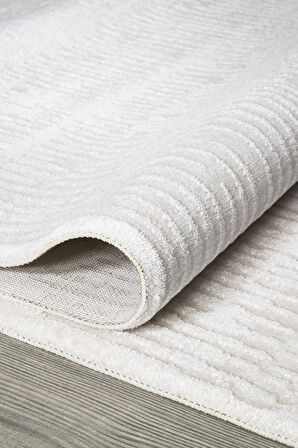 İpek Halı Kişiye Özel Ölçü Oda Halısı 120x320 Filiya 11301 Krem