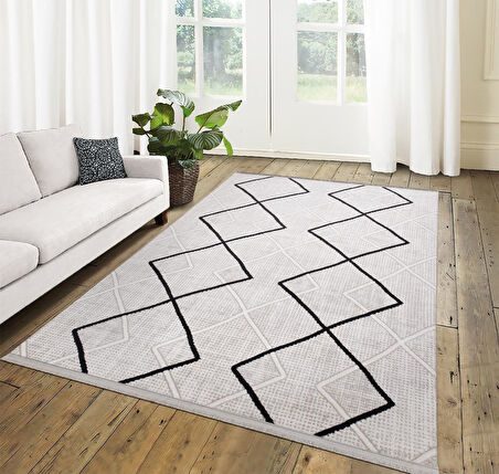 İpek Halı Kişiye Özel Ölçü Salon Halısı 200x350 Filiya 11350 Krem