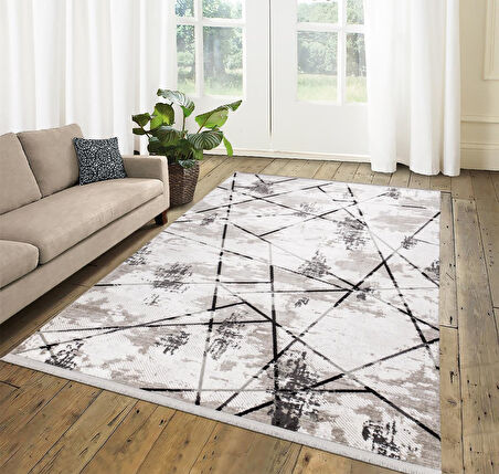 İpek Halı Kişiye Özel Ölçü Oda Halısı 150x450 Filiya 11353 Krem