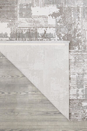 İpek Halı Kişiye Özel Ölçü Oda Halısı 120x500 Filiya 11352 Vizon