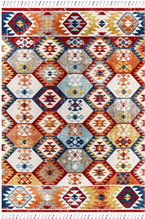 Kreasyon Halı Yolluk Halısı 80x150 Antique AN002 Çok Renkli