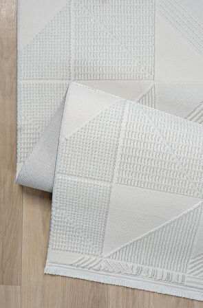 Kreasyon Halı Kişiye Özel Ölçü Yolluk Halısı 80x200 Mexx MX010 Krem