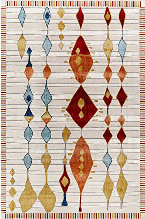 Kreasyon Halı Yolluk Halısı 80x150 Colorium CN007 Çok Renkli