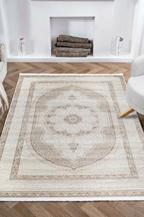 Kreasyon Halı Salon Halısı 200x290 Nazende NZ008 Bej