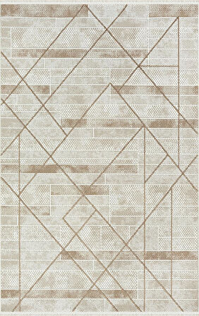 Merinos Halı Salon Halısı 200x290 Ritim 73338 070 Vizon